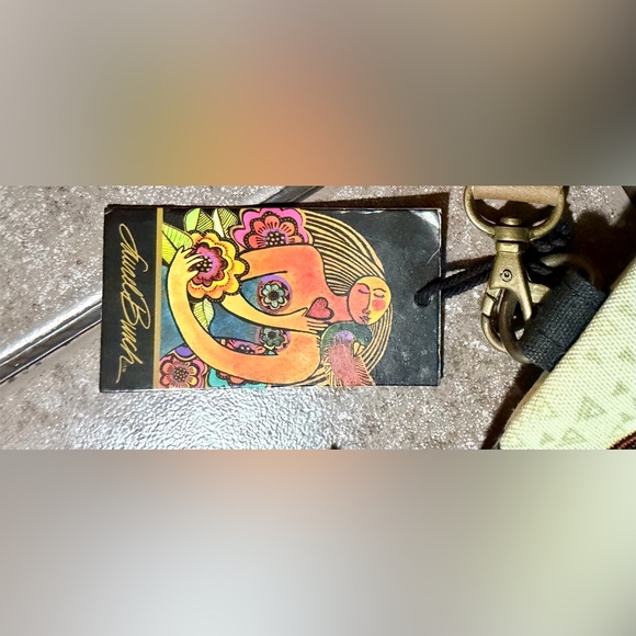 NWT Laurel Burch Cosmetic Bag Pouch Wristlet - Picture 3 of 4